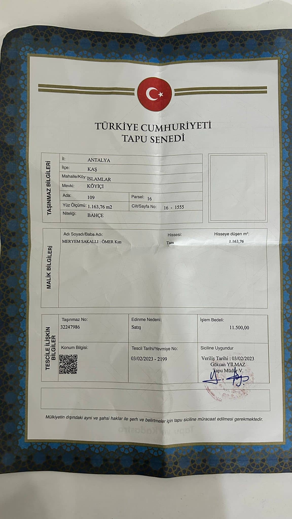 Kalkan Yakınında 35 Zeytin Ağaçlı Müstakil Tapulu Bahçe - Kaş, Antalya müzayede görseli